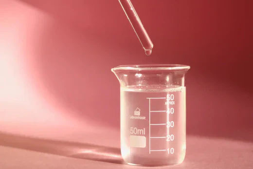 DIY make up remover Rose & Cranberry Micellar Water Go NAtive NZ recipe in glass beaker