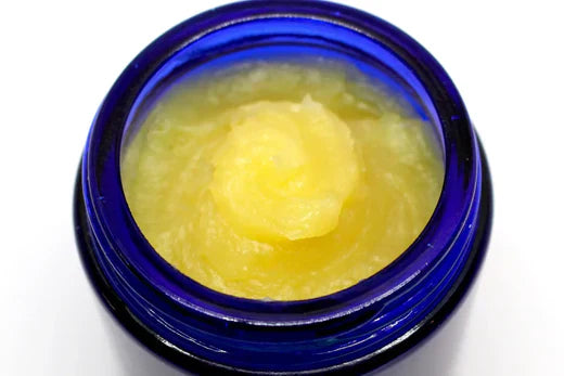 Go Native NZ recipe DIY Chest & Nasal Relief yellow Balm in blue glass jar