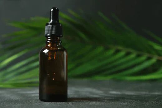 Make Your Own Night Repair Serum Go Native NZ formula in dropper bottle with fern leaf in the background