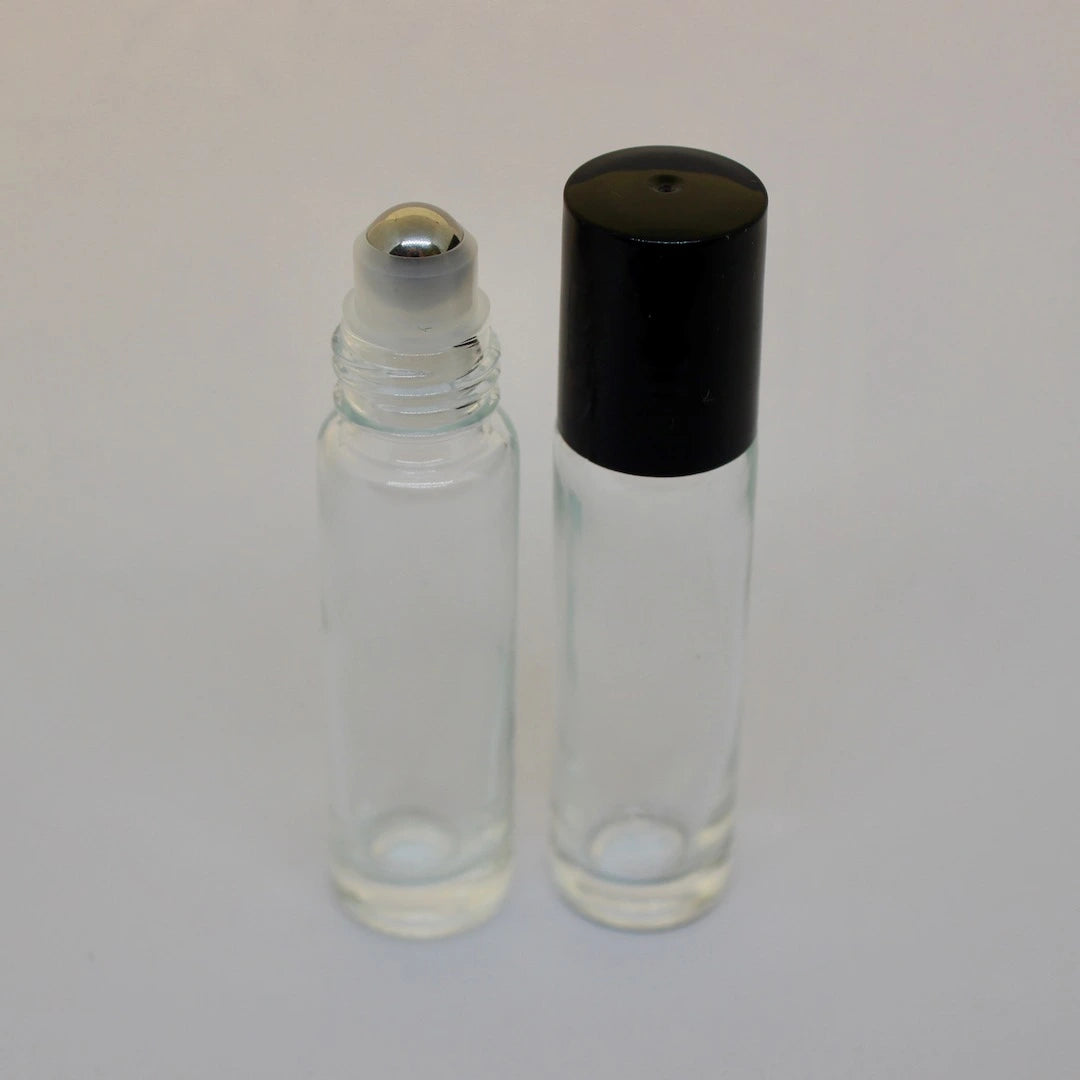 Clear glass roll-on: 10ml