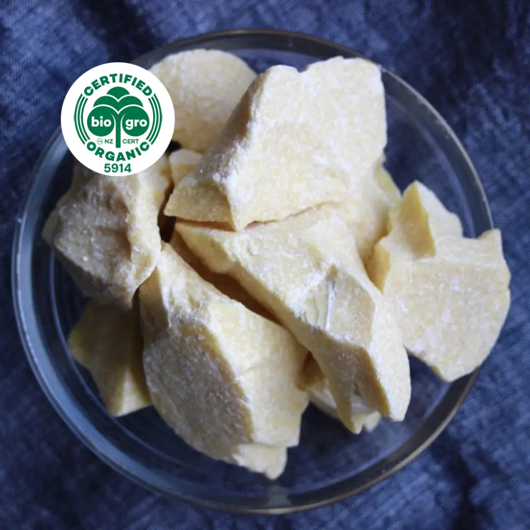 Cocoa butter, certified organic, fair trade, NATURAL