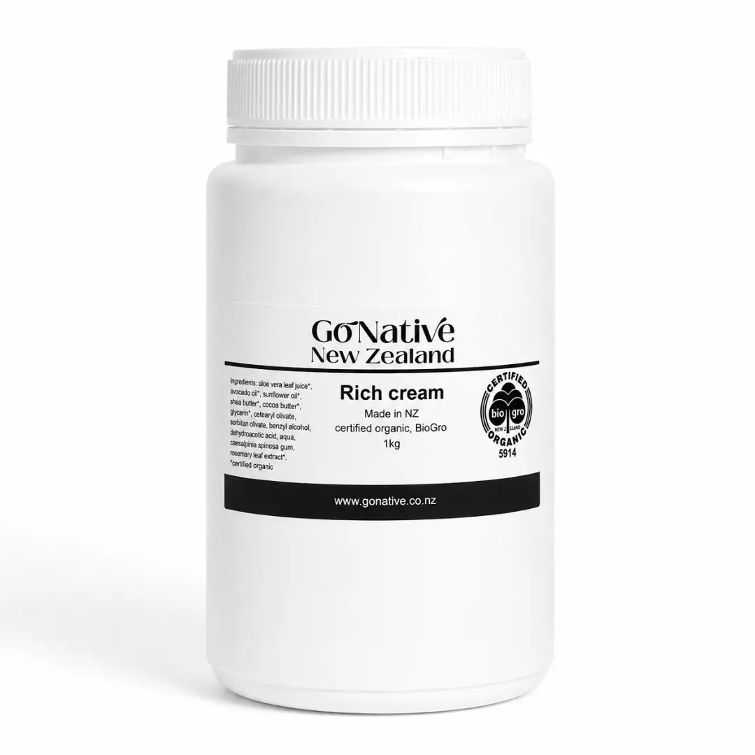 Rich cream, certified organic
