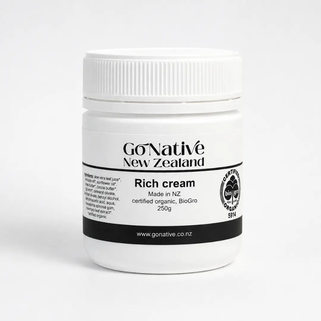 Rich cream, certified organic