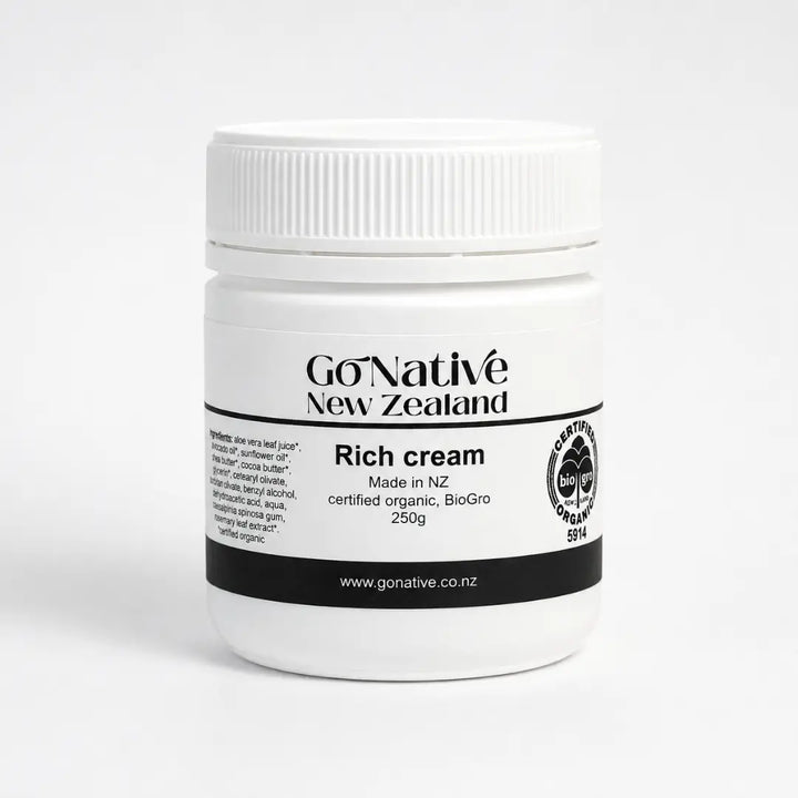 Rich cream, certified organic