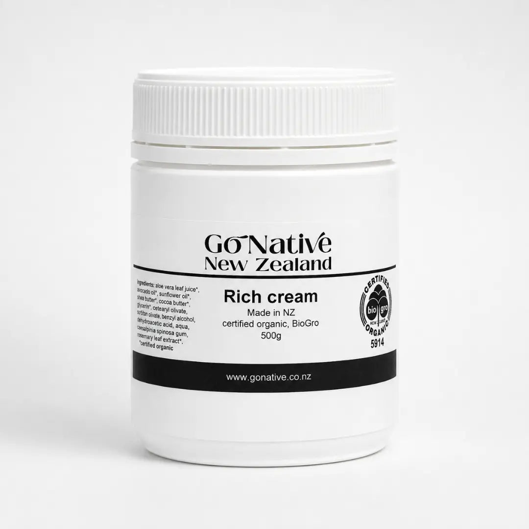 Rich cream, certified organic