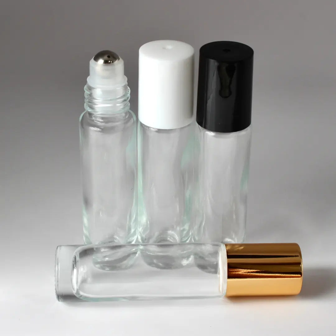 Clear glass roll-on: 10ml