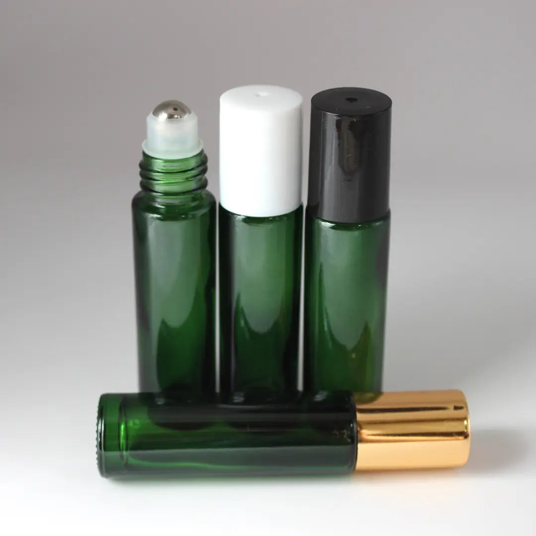 Green glass roll-on: 10ml