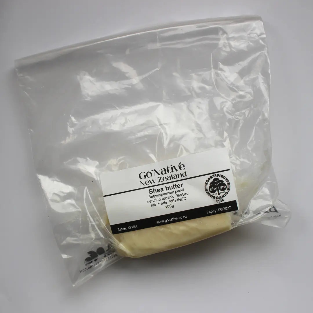 Shea butter, certified organic, fair trade, REFINED