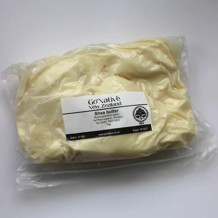 Shea butter, certified organic, fair trade, REFINED