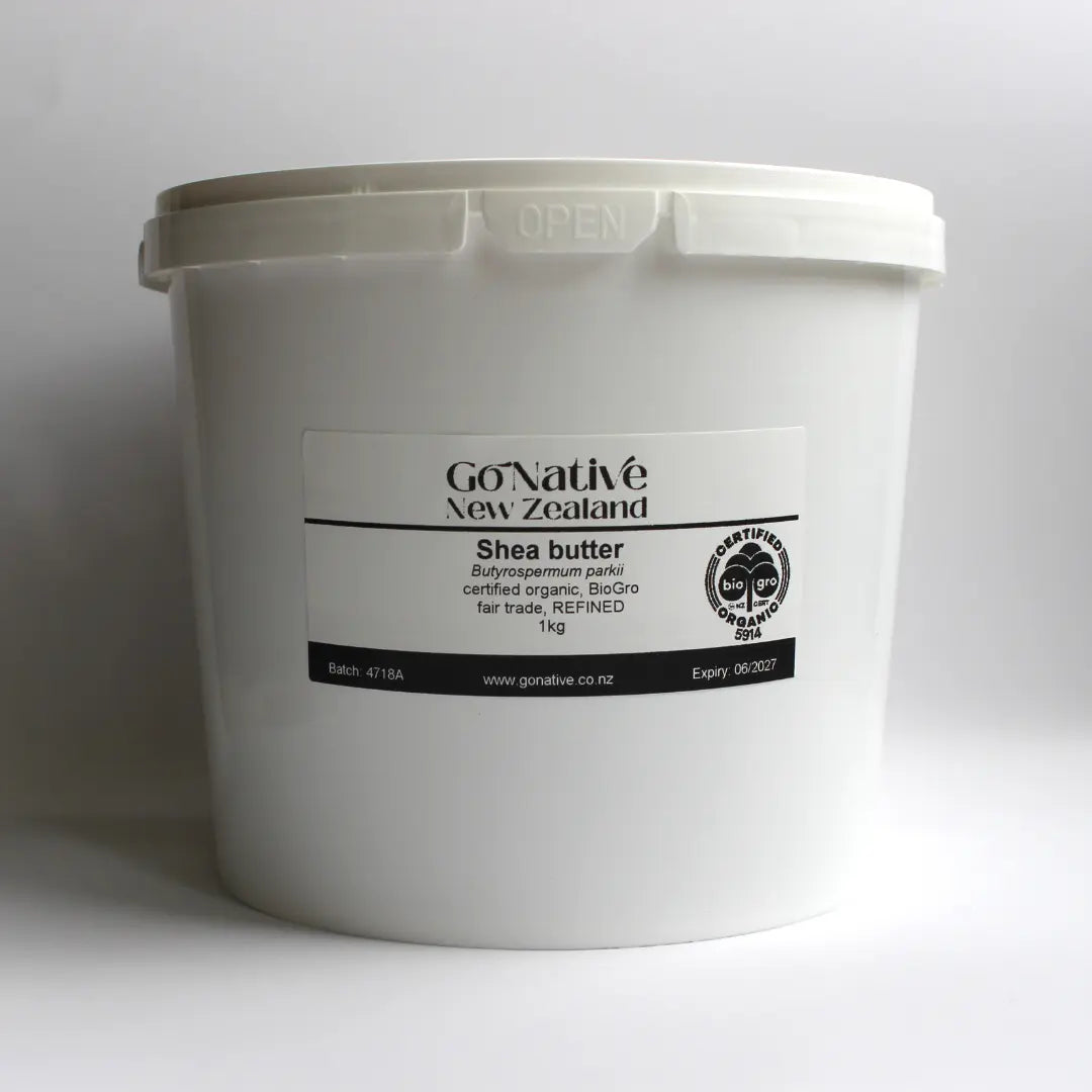 Shea butter, certified organic, fair trade, REFINED
