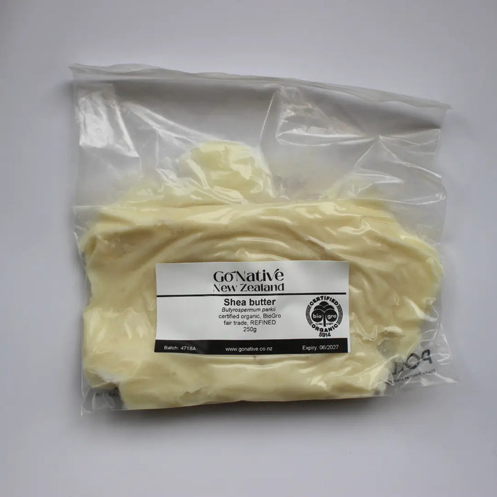 Shea butter, certified organic, fair trade, REFINED