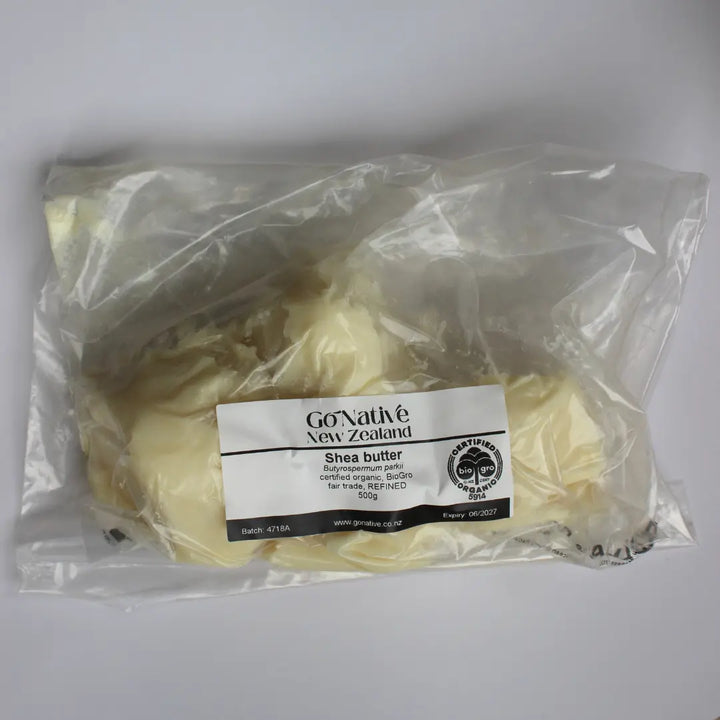 Shea butter, certified organic, fair trade, REFINED