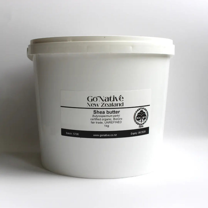 Shea butter, certified organic, fair trade, UNREFINED