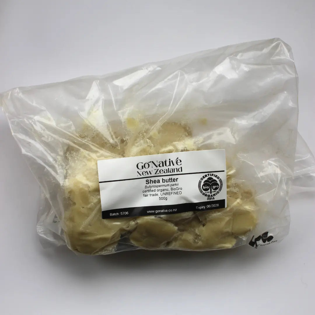Shea butter, certified organic, fair trade, UNREFINED
